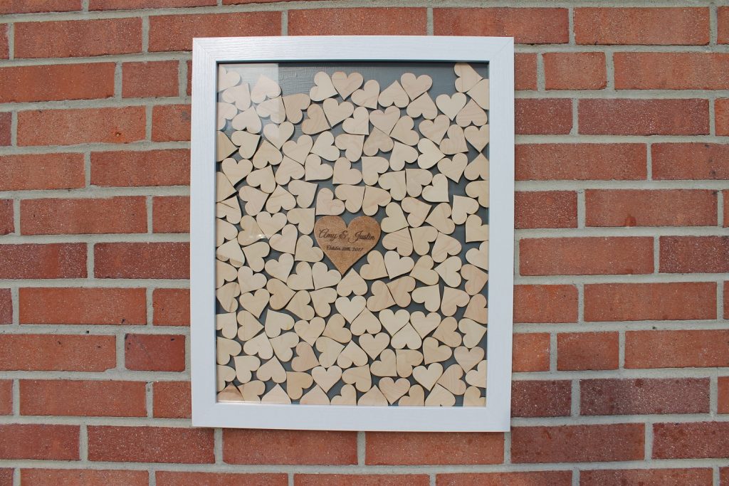 Heart Drop Top Guest Book