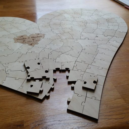 Heart Puzzle Guestbook 150pc