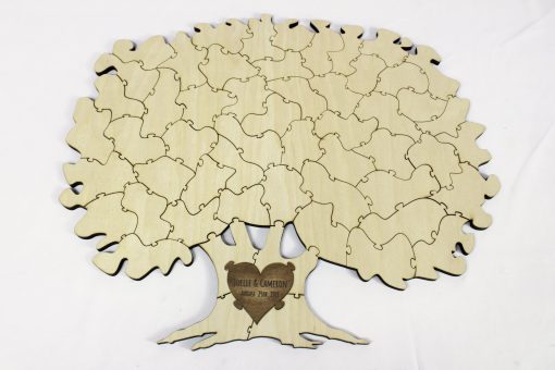 withoutborder -Tree Shaped Puzzle Guest Book