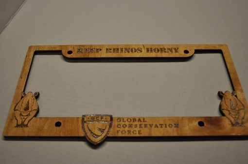 Keep Rhinos Horny License Plate Cover