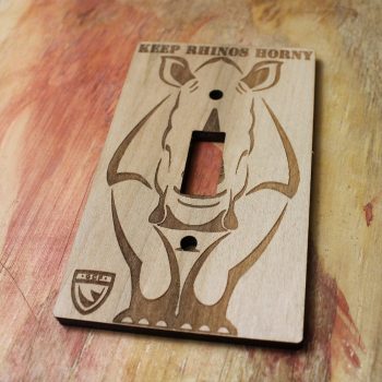 Keep Rhinos Horny Switch Plate Cover