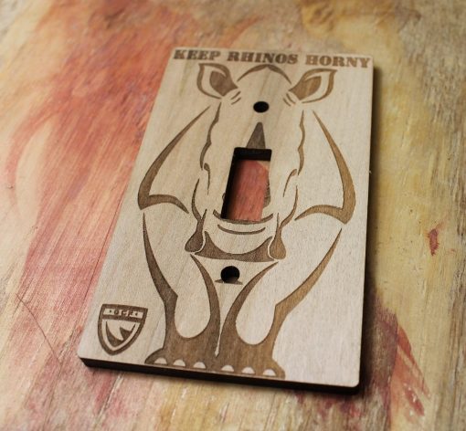 Keep Rhinos Horny Switch Plate Cover