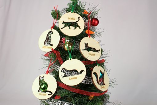 ornament312 -Cat Cutout Ornament & Magnet