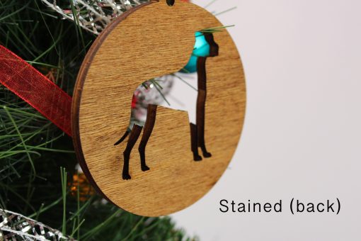 ornament334 -Wooden Dog Cutout Ornament and Magnet