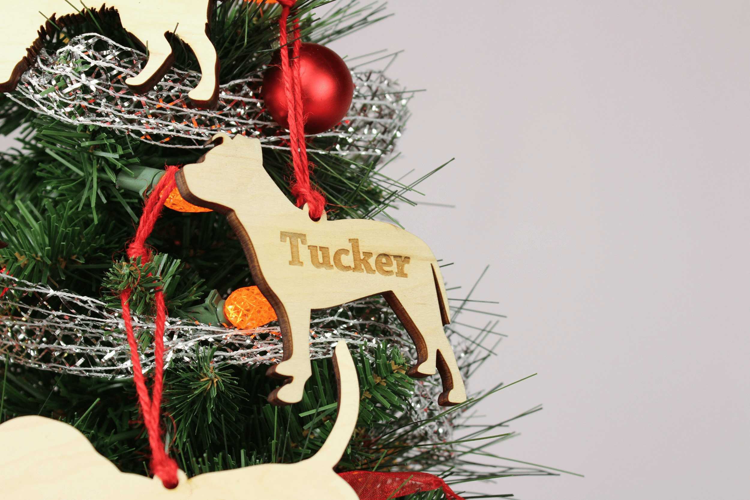 Custom Dog Ornament, Custom Wooden Ornaments