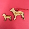 ornament344 -Personalized Wooden Dog Ornament | Any Breed