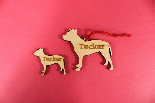 ornament344 -Personalized Wooden Dog Ornament | Any Breed