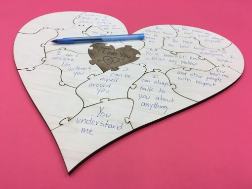 15 Reasons Heart Puzzle