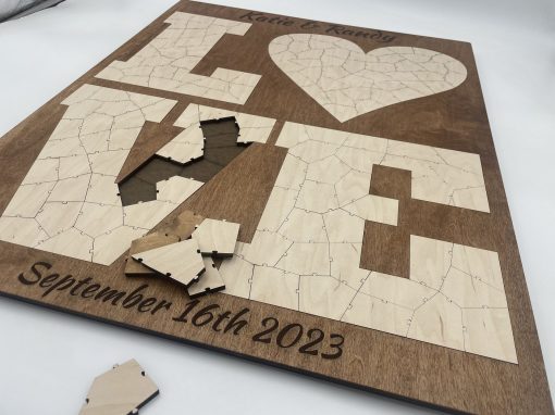 Wedding Love Puzzle Guest Book