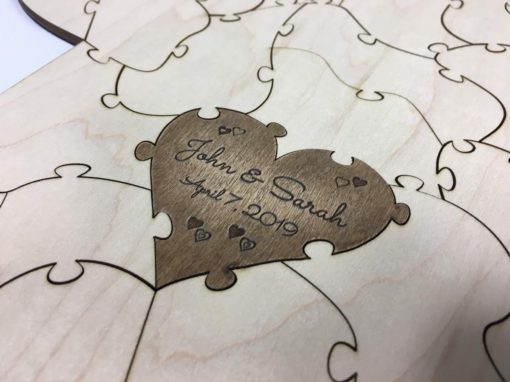 cactus puzzle wedding couple