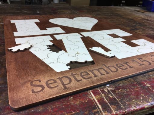 love puzzle guest book alternative