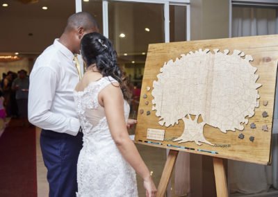 Jo-Ann's Wedding Guest Book in Use