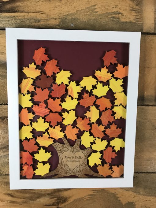 Tree Drop Top Wedding Guest Book
