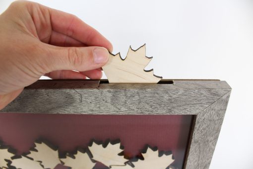 maple leaf wooden piece