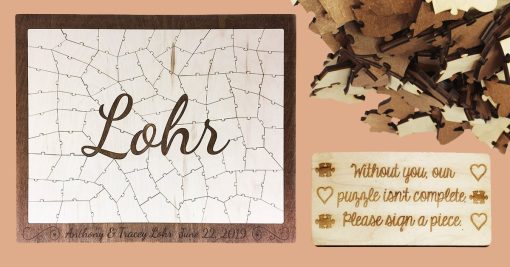 Puzzle Guest Book Collage