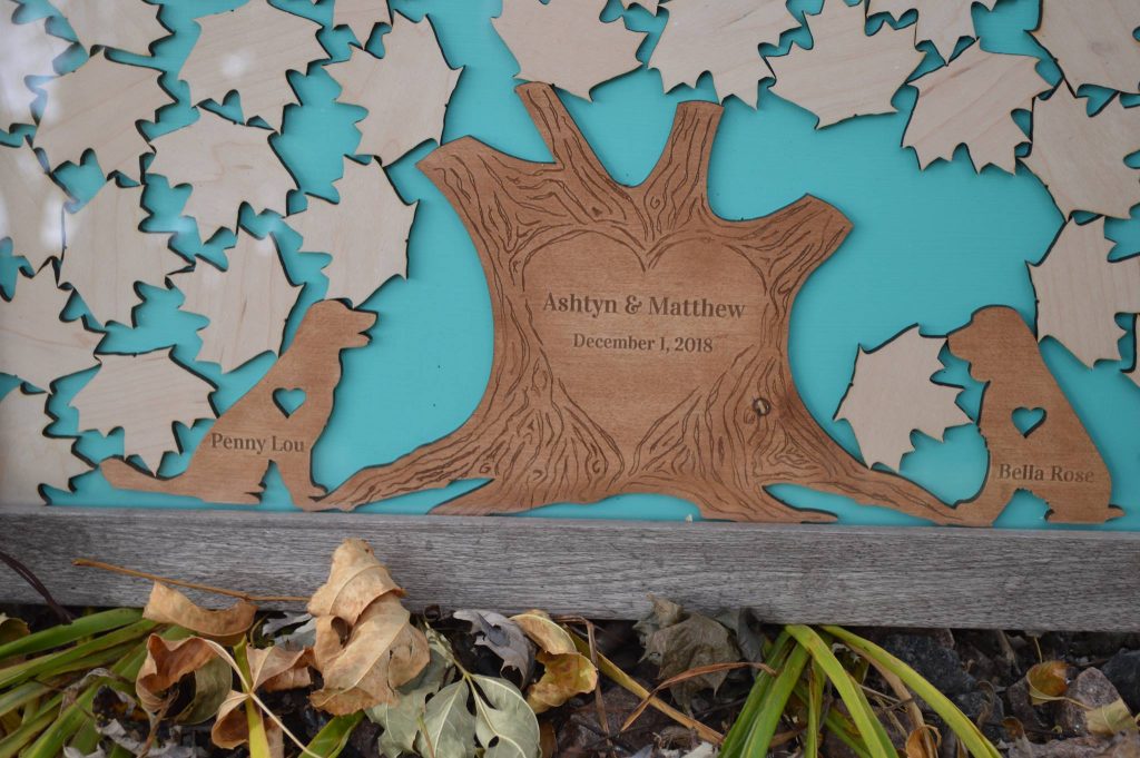 Dogs Blue Tree Drop Box
