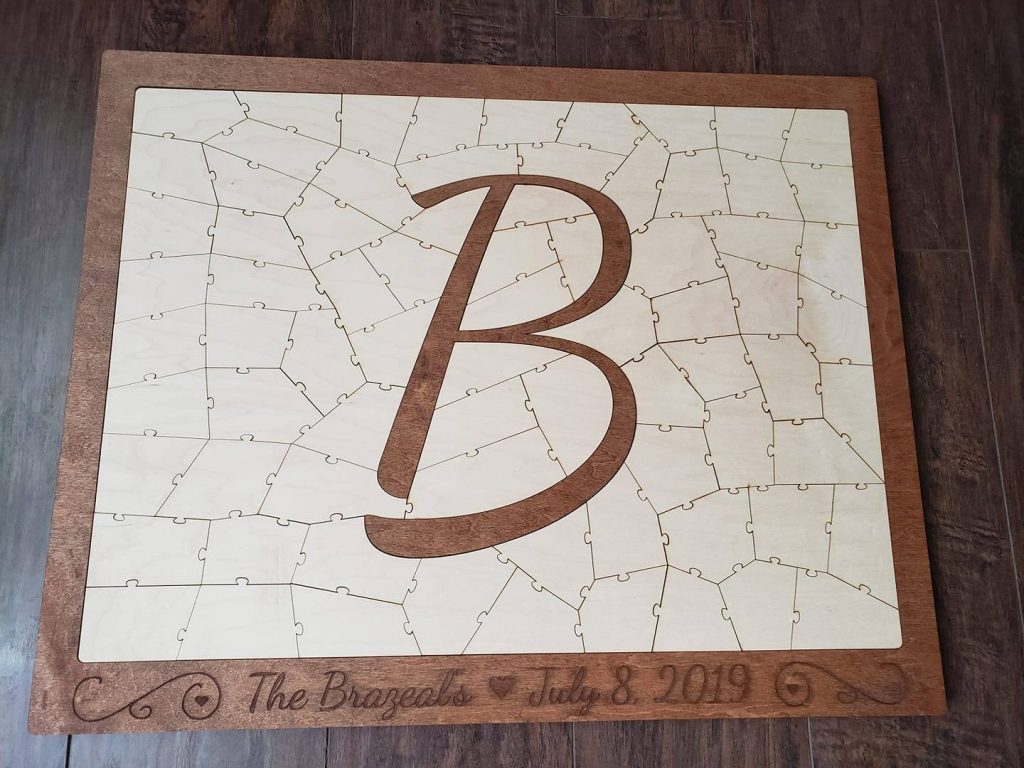 Letter Puzzle Guest Book