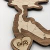 country puzzle guest book