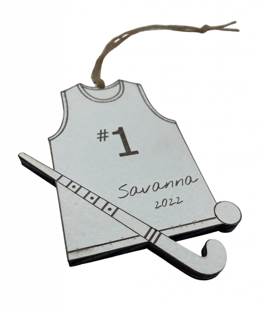 Personalized Field Hockey Ornament Havoly
