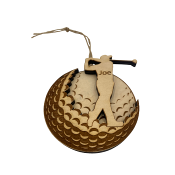 Back Stroke Golf ornament