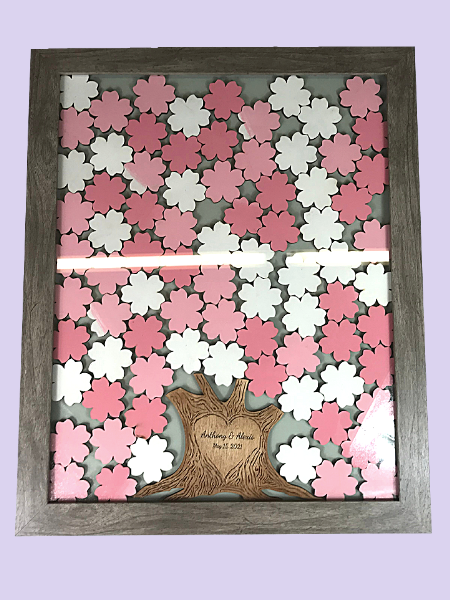 Cherry Blossom Drop Top Guest Book
