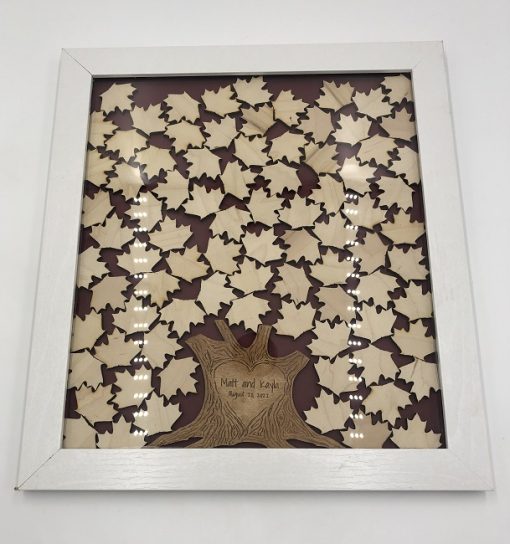 Tree Drop Box White Frame