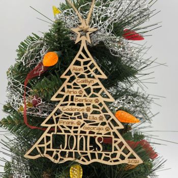 Personalized Family-Tree-Chrismas-Ornament Personalized Family-Tree-Chrismas-Ornament