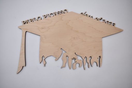 Blank Custom Grad Cap Cutout Guest Book