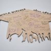 personalized graduation guest book alternative cutout plain signed