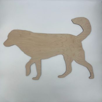 Wooden Laser Cutout - Retriever Dog Breed Silhouette - Minor Imperfection - Blemished Clearance