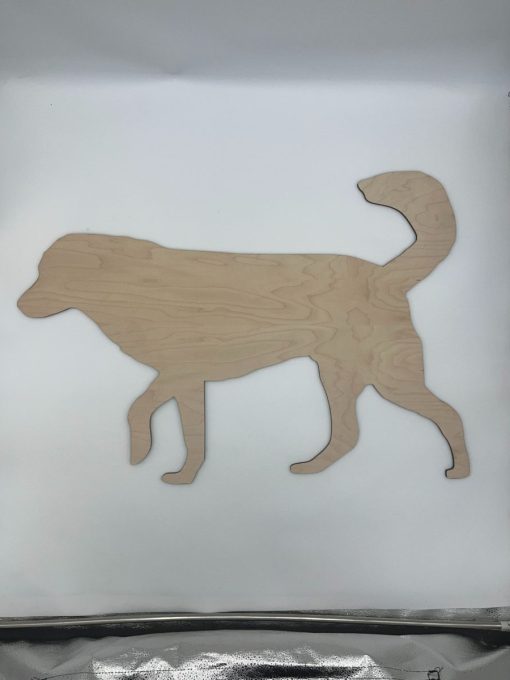 Wooden Laser Cutout - Retriever Dog Breed Silhouette - Minor Imperfection - Blemished Clearance