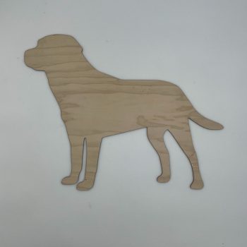 Solid Labrador Dog Breed Silhouette - Maple Plywood Material - Unfinished for Crafting