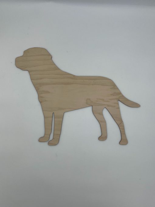 Solid Labrador Dog Breed Silhouette - Maple Plywood Material - Unfinished for Crafting