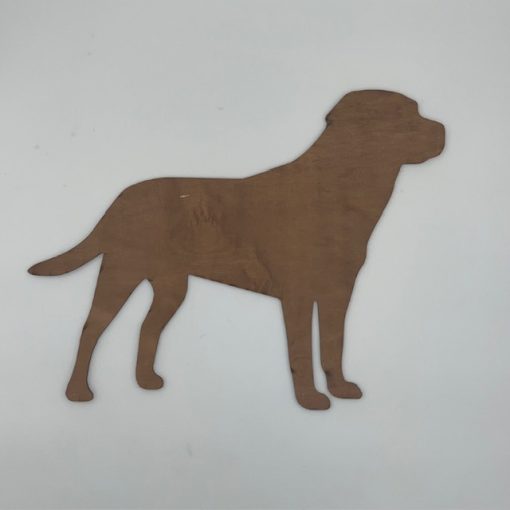 Wooden Dog Silhouette - Laser Cutout - Lab Dog Breed