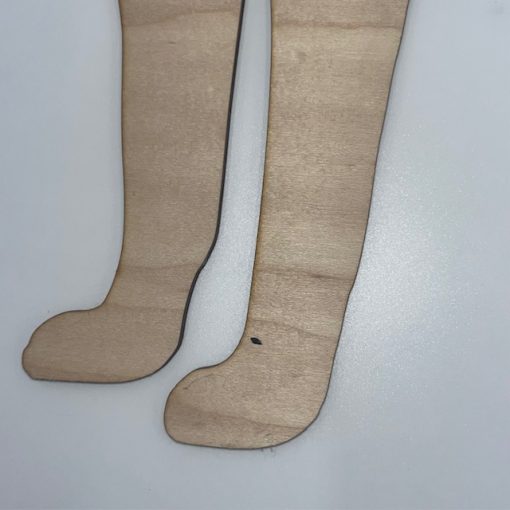 Wooden Dog Silhouette - Laser Cutout - Lab Dog Breed - Blemish Paint Image
